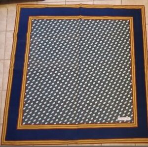 Tiffany & Co. Blue and Gold VINTAGE Table Cloth